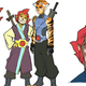 Ryu Kihyun’s unused concept art for a young Lion-O and Tigra.